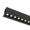 SLV ceiling luminaire GLENOS PRO UGR < 19, suitable for VDU workstation IP20, black, lacquered dimmable