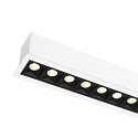 SLV ceiling luminaire GLENOS PRO UGR < 19, suitable for VDU workstation IP20, black, white, lacquered dimmable