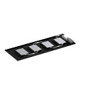 SLV LED Panel PAVANNO 1200/300, 45, 22W, 3000/4000K, 3440lm, IP20, UGR19, dimmbar, schwarz