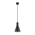 Luci a sospesione LALU� SET CONE 15 E27 IP20, nero dimmerabile