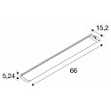 SLV light bar BATTEN FLAT P 600 27 ON-OFF MW with sensor, CCT Switch, switchable, multipower IP44/20 SLV light bar BATTEN FLAT P 600 27 ON-OFF MW with sensor, CCT Switch, switchable, multipower IP44/20