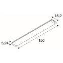 SLV Banda lumisona BATTEN FLAT P 1500 72 ON-OFF EM 3H CCT Switch, multipower, con modulo luce di emergenza IP44/20 SLV Banda lumisona BATTEN FLAT P 1500 72 ON-OFF EM 3H CCT Switch, multipower, con modulo luce di emergenza IP44/20