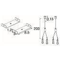 SLV Zubehör für BATTEN FLAT P - Y-Seilabhängung, 2er-Set, 200cm, mechanisch, kürzbar, Edelstahl SLV Zubehör für BATTEN FLAT P - Y-Seilabhängung, 2er-Set, 200cm, mechanisch, kürzbar, Edelstahl