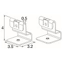 SLV Zubehör für BATTEN FLAT P - Befestigungshaken für horizontal geführte Drahtseile, 2er Set. Edelstahl SLV Zubehör für BATTEN FLAT P - Befestigungshaken für horizontal geführte Drahtseile, 2er Set. Edelstahl