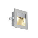 Recessed luminaire FRAME CURVE LED silver grey LED warmwhite, LED warm white