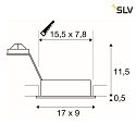 Einbaustrahler NEW TRIA II GU10, alu gebürstet