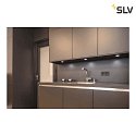 SLV LED Recessed luminaire DL 126 LED, round, 3W, warmwhite, 12V, metal brushed