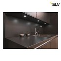 SLV LED Recessed luminaire DL 126 LED, round, 3W, warmwhite, 12V, metal brushed