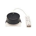 SLV VERLUX, Recessed luminaire, LED, 3000K, matt white, 13,5x13,5 cm, 20W