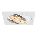 Apparecchio da incasso a soffitto NEW TRIA ES111 1 angolare GU10, Bianco opaco