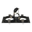 SLV Plafonnier encastr NEW TRIA ES111 2 angulaire GU10, noir 