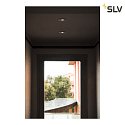 SLV Luce da incasso H-LIGHT 1 rotondo, inclinabile, con copertura IP20, nero opaco dimmerabile 11W 265lm 2700K 20° 20° CRI 80