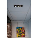 SLV LED Ceiling recessed spot KADUX Triple, 3x6,2W, COB LED, 3000K, 38, incl. Driver, Clip springs, black