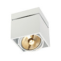 Luminaire de plafond KARDAMOD SURFACE SQUARE ES111 angulaire, single GU10, blanche