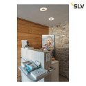 SLV Plafonnier encastré OCCULDAS 23 rond, indirect IP20, blanche gradable