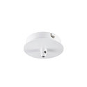 Rosace de plafond pour FITU PD 1 voie, rond blanche