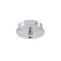 Rosace de plafond pour FITU PD 1 voie, rond chrome