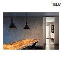 SLV Luci a sospesione PHELIA 275 E27, Nero
