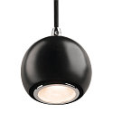 SLV Pendelleuchte LIGHT EYE BALL, LED GU10, max. 6W, schwarz/chrom