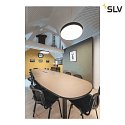 SLV LED Ceiling luminaire MEDO 90 LED Pendant luminaire, 120W, 120°, 3000K, black