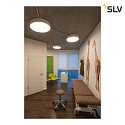 SLV Luminaire de plafond MEDO 90 IP20, gris argent gradable