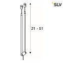 SLV TELESKOP, Wire luminaire for TENSEO low-voltage wire system, QR-C51, black