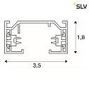 SLV 1-Phase High voltage track 2m, black