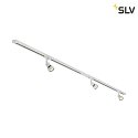 SLV 3er Set 1-Phasen Strahler PURI TRACK, inkl. 3x LED GU10 4.3W 2700K 245lm 40° + 2 Schienen + Zubehör, weiß
