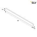 SLV 3er Set 1-Phasen Strahler PURI TRACK, inkl. 3x LED GU10 4.3W 2700K 245lm 40° + 2 Schienen + Zubehör, weiß