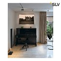 SLV 1-Phasen Strahler BIMA 1, 1-flammig, 1x GU10, IP20, inkl. Adapter, silbergrau