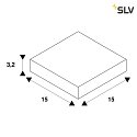 Eutrac L-Verbinder für 3-Phasen HV-Schiene, Erde innen, Eckverbinder 2, schwarz