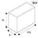SLV Boîtier intégré BEDSIDE, noir 
