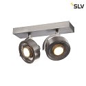 SLV Wall luminaire KALU 2 QPAR111 Ceiling luminaire, ES111, max. 2x75W, alu brushed