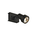 SLV Spot PURI 1 avec anneau dcoratif GU10, noir 
