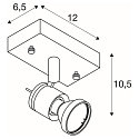 SLV Spot ASTO 1 GU10, aluminium bross