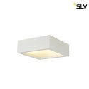 SLV Plaster Ceiling luminaire GL 104 E27, rectangular, white plaster