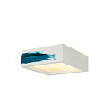 SLV Plaster Ceiling luminaire GL 104 E27, rectangular, white plaster SLV Plaster Ceiling luminaire GL 104 E27, rectangular, white plaster
