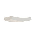 SLV Plaster Wall luminaire GL 102 CURVE, white plaster, R7s 78mm