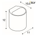 SLV Gips-Wandleuchte PLASTRA GL 104 ROUND, G9 42W, weiß