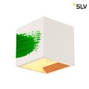 SLV Lampada da parete PLASTRA CUBE angolare G9, Bianco
