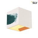 SLV Lampada da parete PLASTRA CUBE angolare G9, Bianco