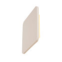 Plaster Wall luminaire PLASTRA SQUARE, square, white plaster, 48 LED, 3000K