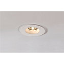 Recessed luminaire PLASTRA Downlight, GU10, round, white