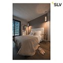SLV Pendant luminaire ENOLA, Ø 10cm / L 32cm, E27 A60 max. 60W, aluminium, white