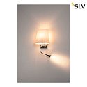 SLV Lampada da parete COUPA FLEX con interruttore, con spot LED, regolabile G9 IP20, cromo 