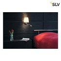 SLV Lampada da parete COUPA FLEX con interruttore, con spot LED, regolabile G9 IP20, cromo 