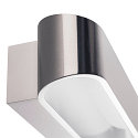 SLV Luminaire mural ASSO 300 haut bas, ovale IP20, aluminium bross gradable