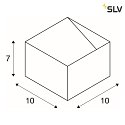 LED Wall luminaire LOGS IN 5W LED 3000K, white