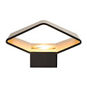 LED Wall luminaire CARISO 2, 7,6W, COB LED, 3000K, black/brass