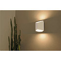 SLV LED Wall luminaire CARISO 2, 7,6W, COB LED, 3000K, white